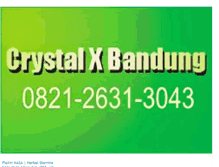 Tablet Screenshot of crystalxbandung.com